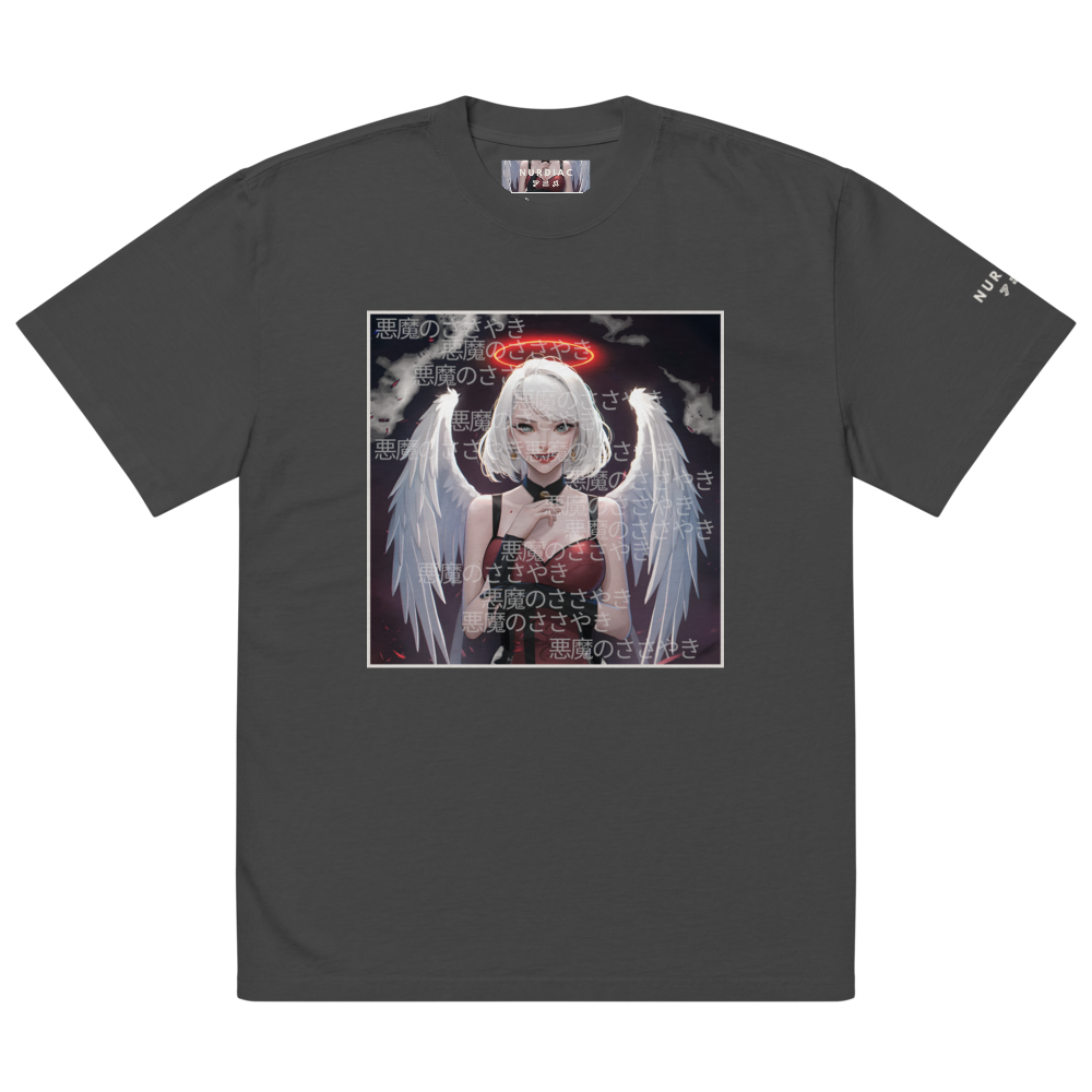 "The Devils Whisper" Oversized Heavy T-Shirt