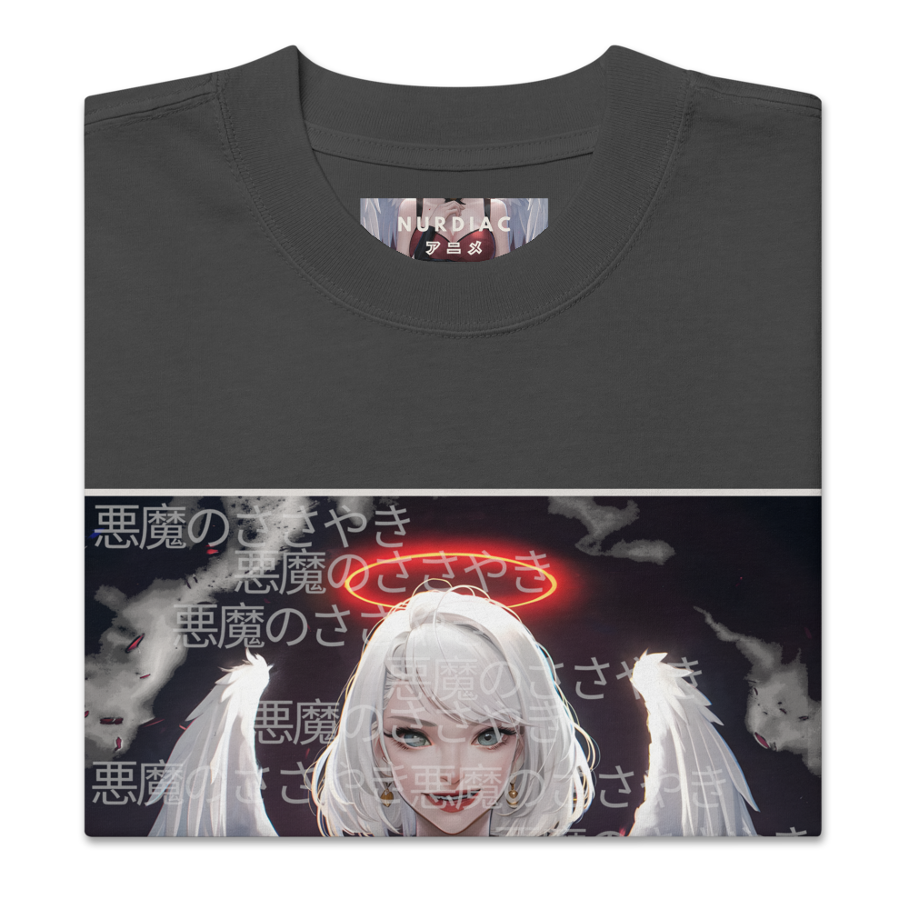 "The Devils Whisper" Oversized Heavy T-Shirt