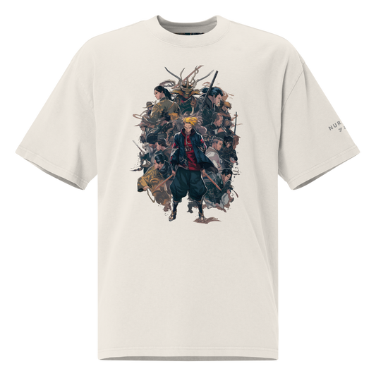 "Distorted Hero" Oversized Heavy T-Shirt